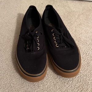Black/Gum Authentic Vans